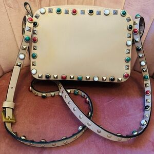 Valentino Garavani rockstud (natural stones) rolling crossbody / shoulder bag